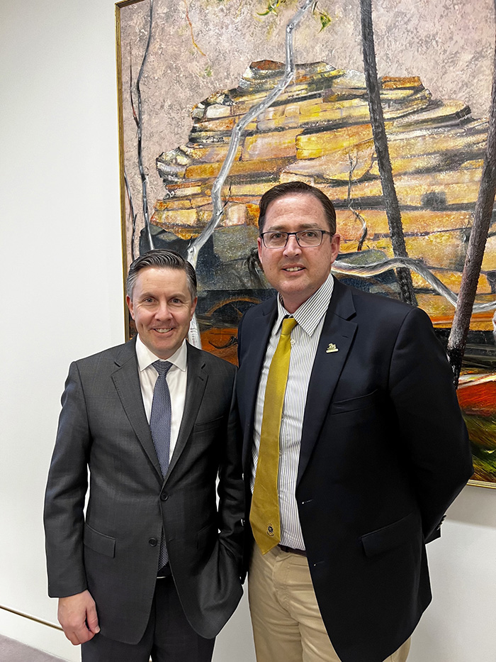Dr Daniel Halliday and Mark Butler